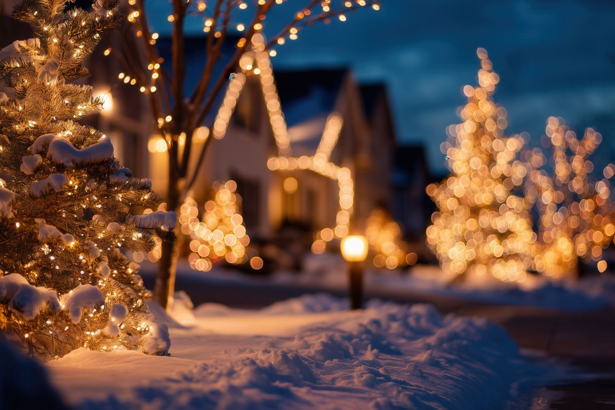 custom outdoor lighting | outdoor event lighting | outdoor lighting near me | Alpenglow lighting Sun Valley