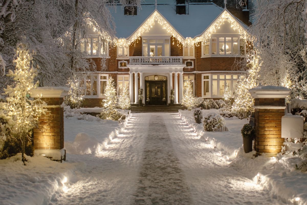 Sun Valley outdoor lighting | wedding lighting Sun Valley | Hailey Idaho holiday lighting | dark sky compliant lighting Idaho